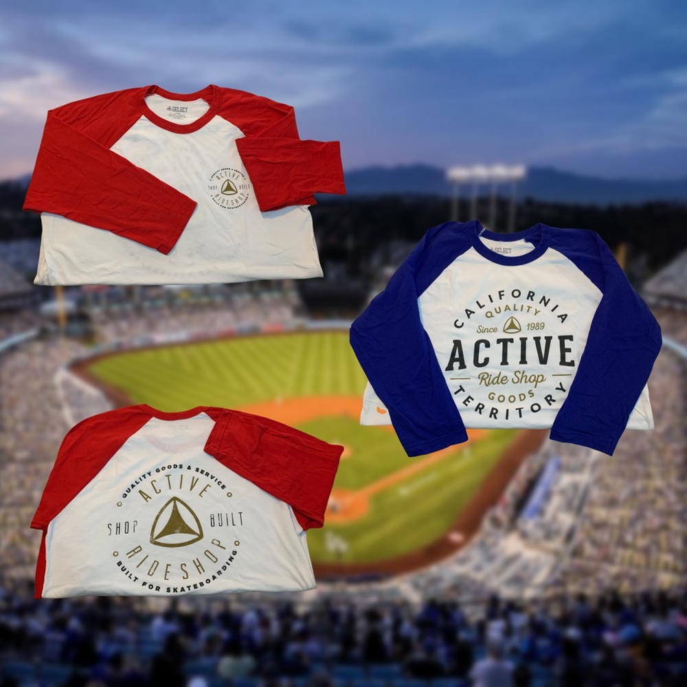 Active Ride Shop Baseball Tees (Bundle)